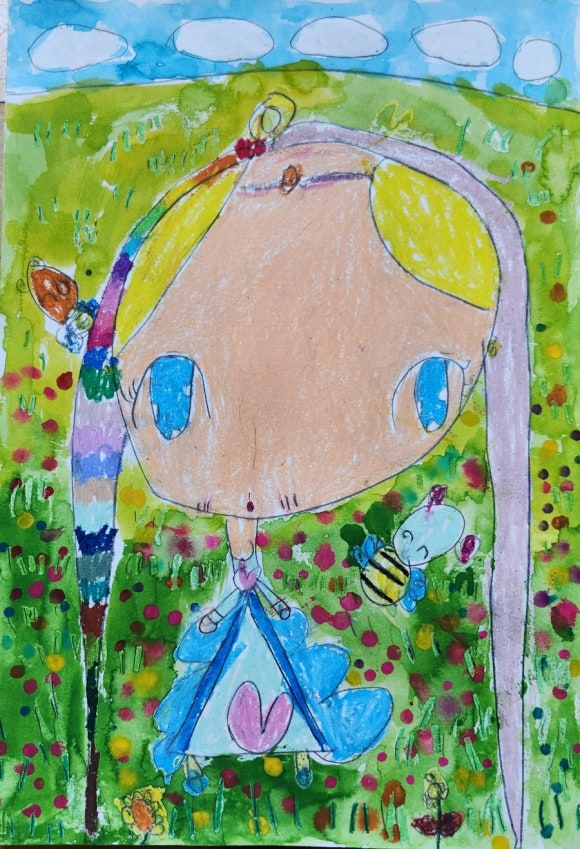 최우수상 6세 소윤 숲속요정이 꽃보러 왔어요.jpg